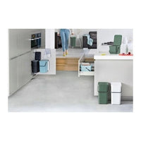 Brabantia Sort & Go Rettangolare Plastica Verde, Grigio