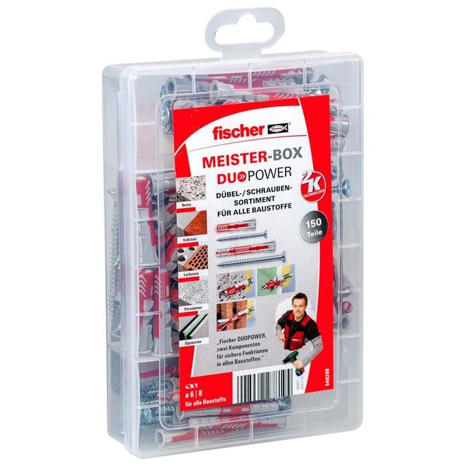 Fischer 540299 ancoraggio a vite e tassello 150 pz Kit di viti e tasselli a muro