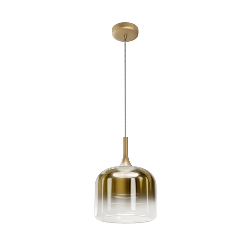 Maytoni Sospensione Contemporanea Spirito 1 luce LED integrato oro metallo vetro