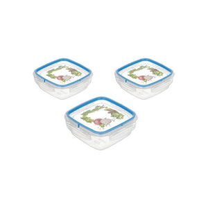 Snips Set Contenitori per Alimenti SnipSlock Trasparente e Blu