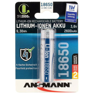 Ansmann Li-Ion Akku 18650 Batteria ricaricabile Ioni di Litio