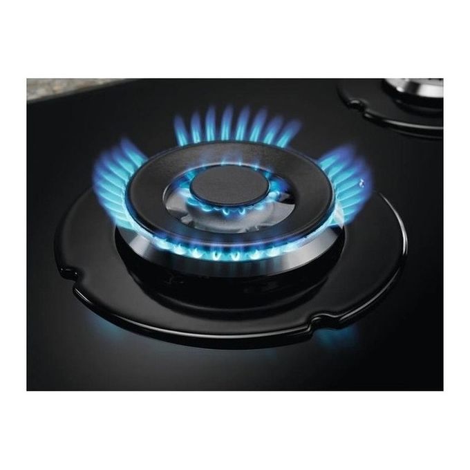 Electrolux EGG75372K Nero Da incasso 75 cm Piano cottura a gas su vetro 5 Fornello(i)