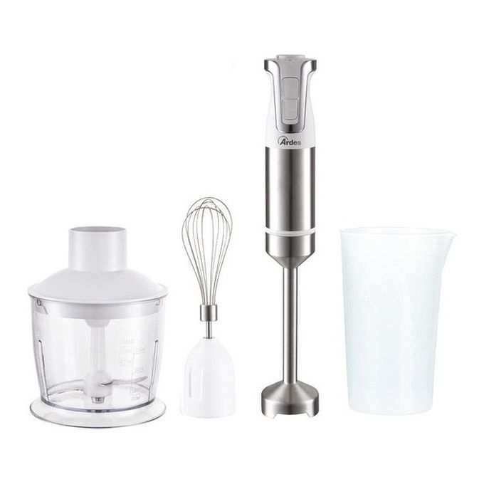 Ardes Trinity 0,7 L Frullatore ad immersione 1000 W Acciaio inossidabile, Bianco