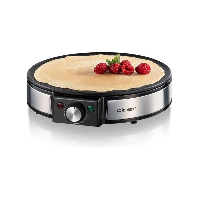 Cloer 6630 crepiera 2 crepe Nero, Acciaio inossidabile