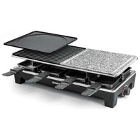 Rommelsbacher RCS 1350 griglia per raclette 8 persona(e) 1350 W Nero, Acciaio inossidabile