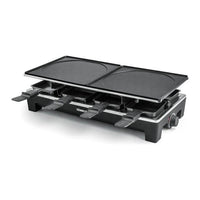 Rommelsbacher RCS 1350 griglia per raclette 8 persona(e) 1350 W Nero, Acciaio inossidabile
