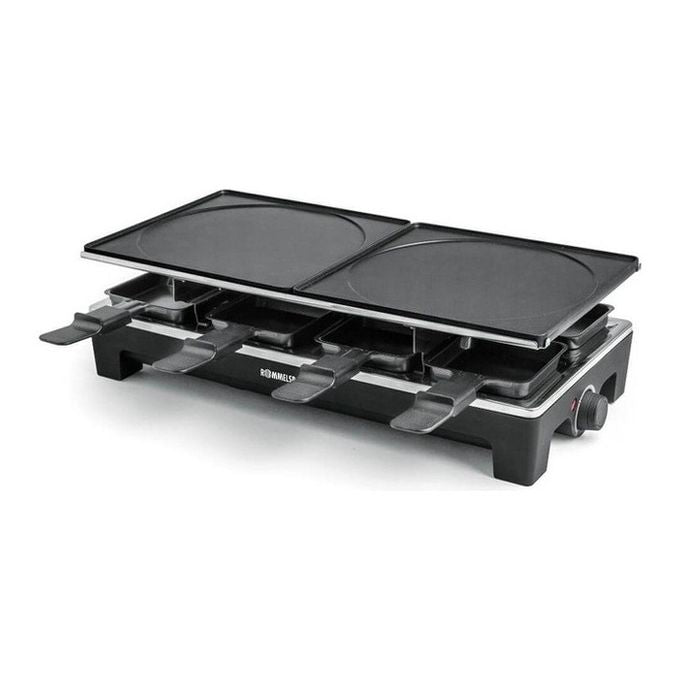 Rommelsbacher RCS 1350 griglia per raclette 8 persona(e) 1350 W Nero, Acciaio inossidabile