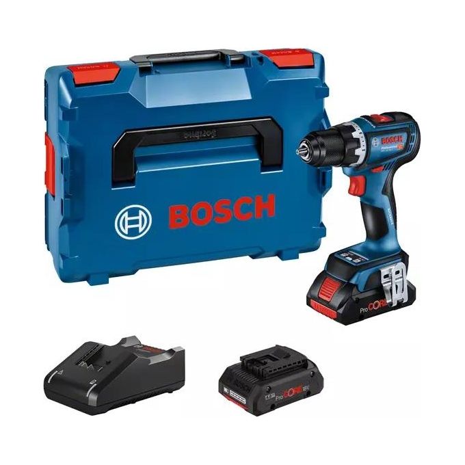 Bosch GSR 18V-90 C 2100 Giri/min 1,1 kg Nero, Blu