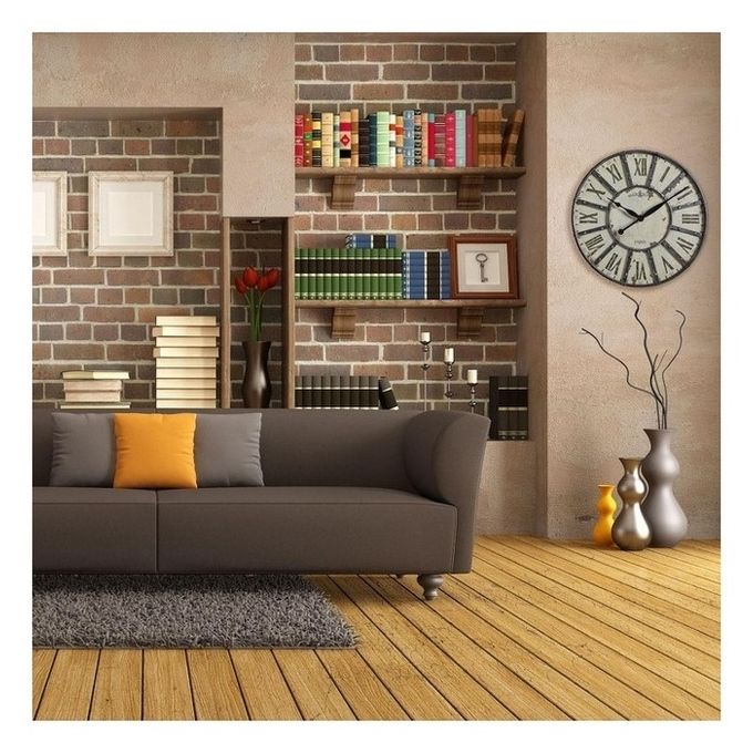 TFA-Dostmann Vintage Orologio al quarzo Rotondo Bianco