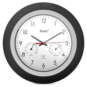 Mebus 19449 orologio da parete e da tavolo Orologio digitale Rotondo Nero, Bianco