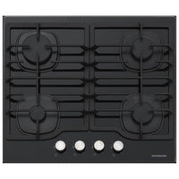 Silverline CS5404B01 piano cottura Nero Da incasso 58 cm Gas 4 Fornello(i)