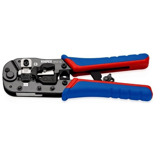 Knipex 97 51 13 pinza crimpatrice Nero, Blu, Rosso