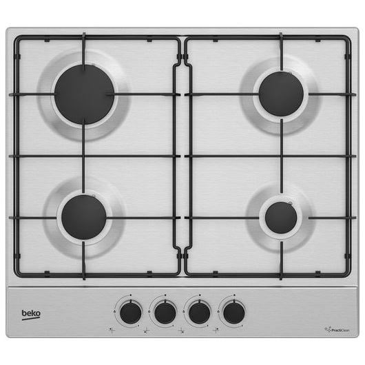 Beko HIAG64223SXE Acciaio inox Da incasso 60 cm Gas 4 Fornello(i)