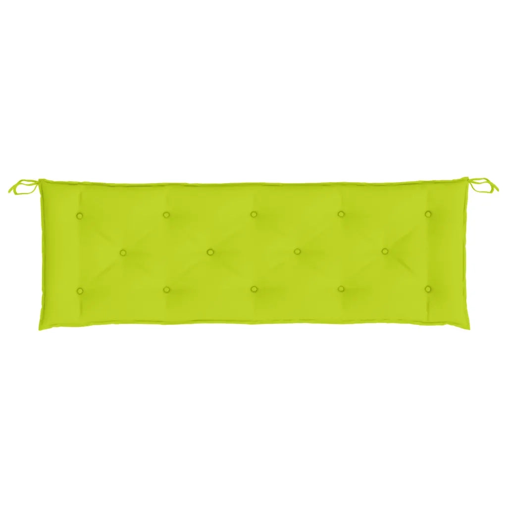 Cuscino per Panca Verde Brillante 150x50x3 cm in Tessuto Oxford