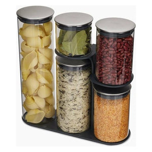 Joseph Joseph Podium Set di contenitori universali 5,4 L Vetro, Silicone, Acciaio inossidabile