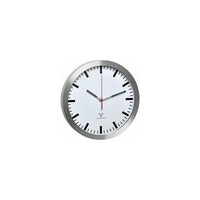 TFA-Dostmann 60.3528.02 orologio da parete e da tavolo Rotondo Alluminio, Bianco