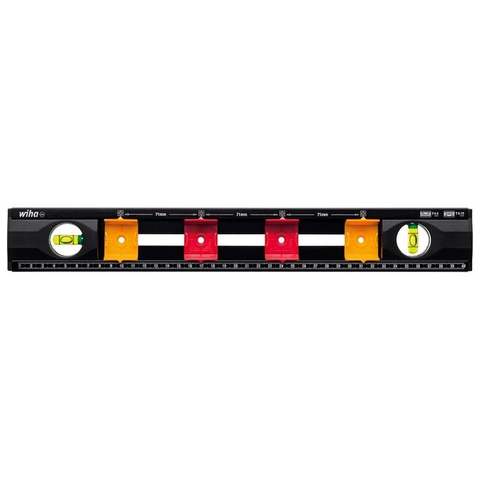 Wiha 42074 livella 0,4 m Nero, Arancione, Rosso