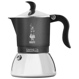 Bialetti Fiammetta Induction Moka 0,13 L Nero, Argento