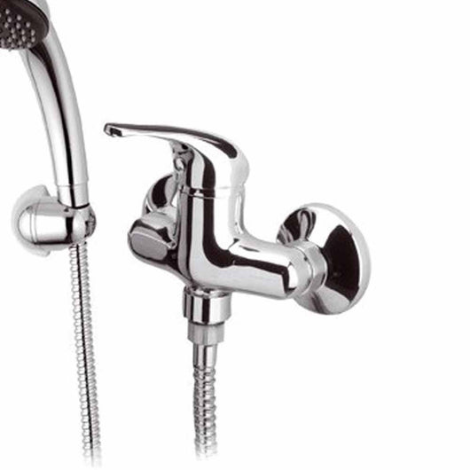 Miscelatore serie 100 per doccia con interasse 10 cm e kit doccia