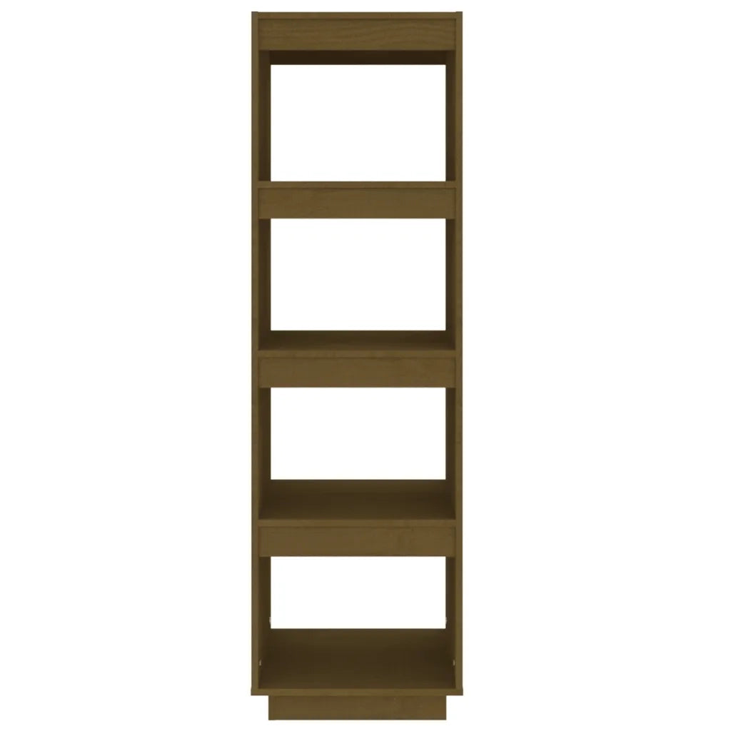Libreria Divisorio-Scaffale per Libri-Mobile di Stoccaggio Ambra 40x35x135 cm in Legno Massello di Pino