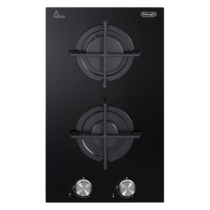 De’Longhi NSL 230 NC piano cottura Nero Da incasso 30 cm Gas 2 Fornello(i)