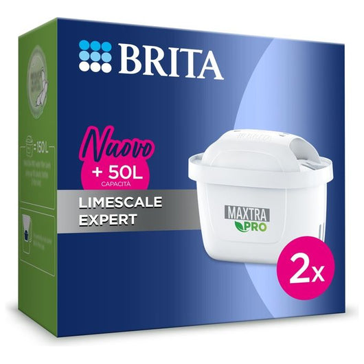 Brita Filtro per acqua MAXTRA PRO Limescale Expert Pack 2 - NUOVA GENERAZIONE - Ideale per bevande calde & massima protezione dal calcare