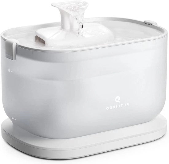 Fonte di acqua con Pomp Idraulica Senza Fili 25L - Facile da Pulire - Due Modalità di Flusso d'Acqua - 23dB Ultra Silenzioso - BPA Libero