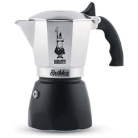 Bialetti Brikka Moka 0,1 L Nero, Stainless steel