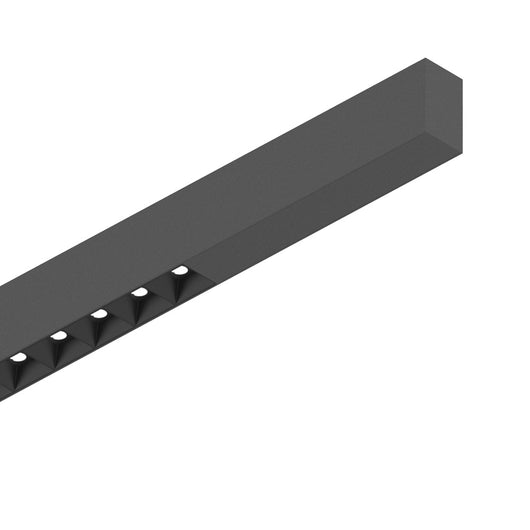 Sistema Lineare Binario Fluo Alluminio Nero Led 30W 4000K L.180,5Cm