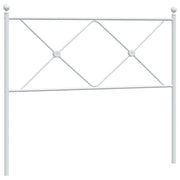 Testiera | Testata di Ricambio in Metallo Bianco 107 cm