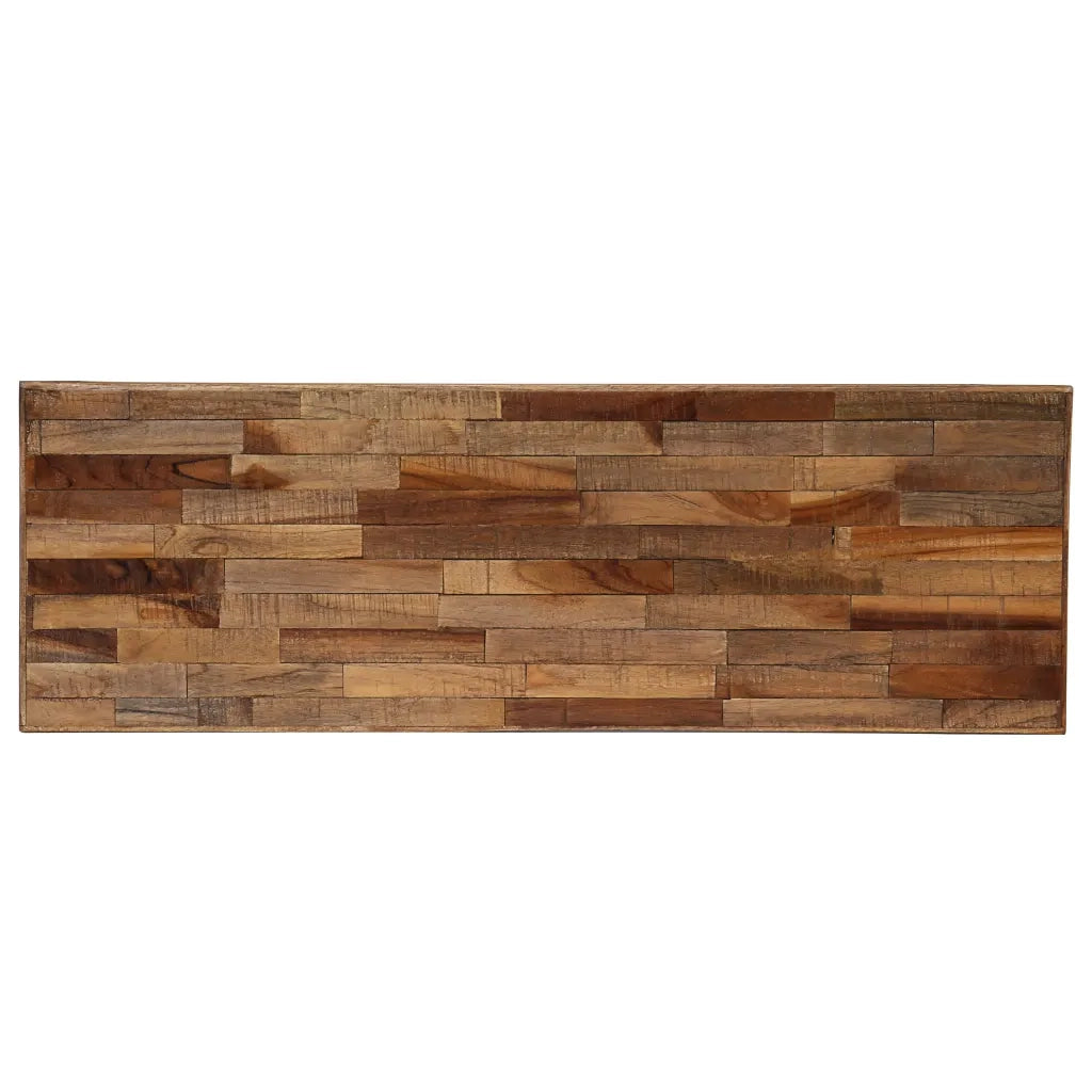 Tavolo Consolle in Legno di Teak Rigenerato 90x30x76 cm cod mxl 12328