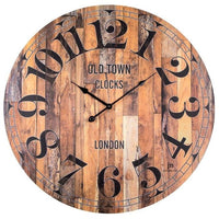 Lowell Justaminute 21499 orologio da parete e da tavolo Orologio al quarzo Rotondo Marrone, Legno