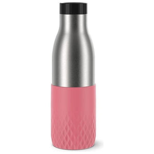 EMSA Bludrop Sleeve N3110800 borraccia Fitness, Sport 500 ml Acciaio inossidabile Corallo, Acciaio inossidabile