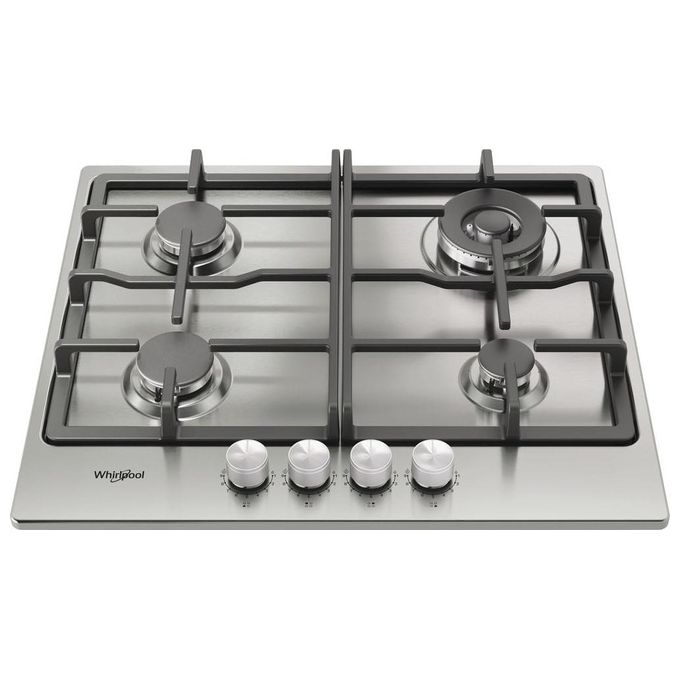 Whirlpool TGML 661 IX Acciaio inox Da incasso 58 cm Gas 4 Fornello(i)