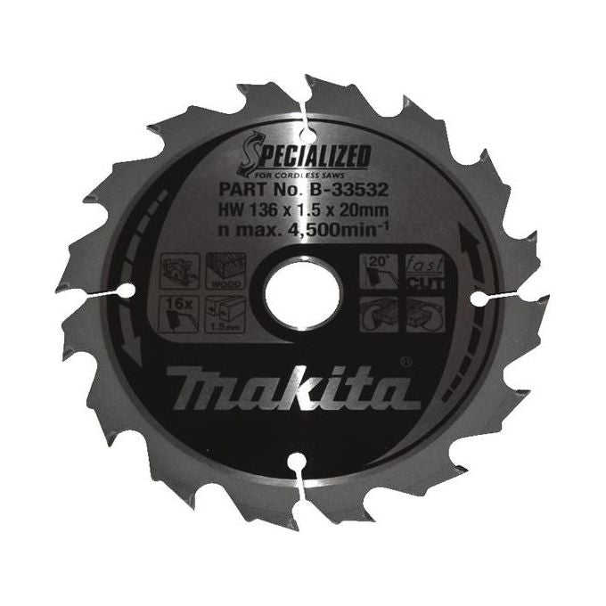 Makita B-33532 lama circolare 13,6 cm 1 pz