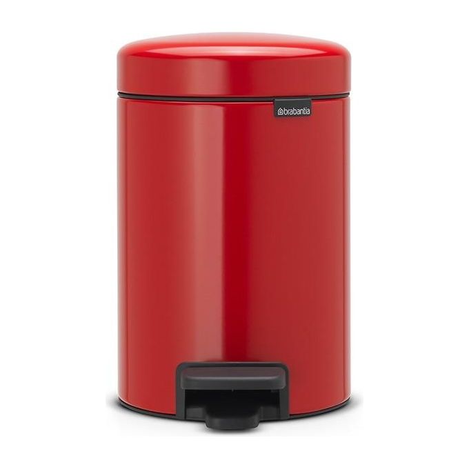 Brabantia 112140 bidone per la spazzatura 3 L Rotondo Rosso