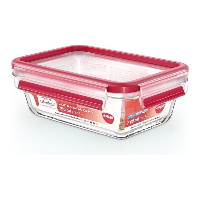 EMSA CLIP & CLOSE N10406 Rettangolare Scatola 0,7 L Trasparente 1 pz