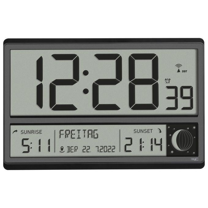 TFA-Dostmann 60.4524.01 sveglia Sveglia digitale Nero