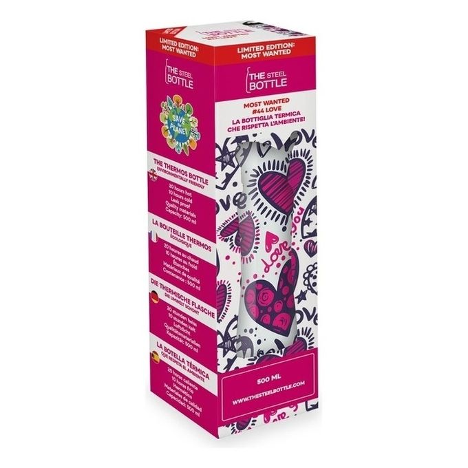 The Steel Bottle TSBMW44LOV Uso quotidiano 500 ml Acciaio Multicolore
