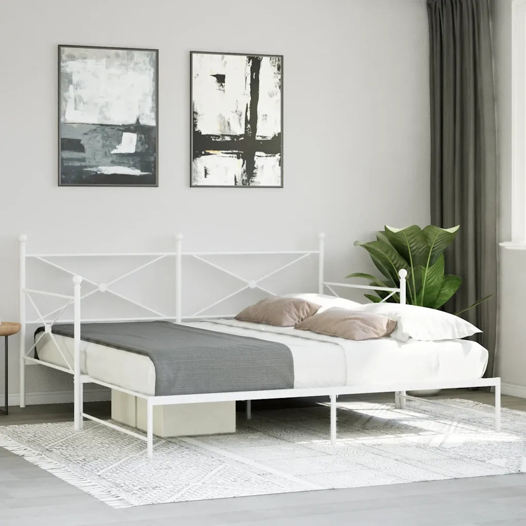Divano Letto Estraibile senza Materasso 107x203 cm in Acciaio 4104692