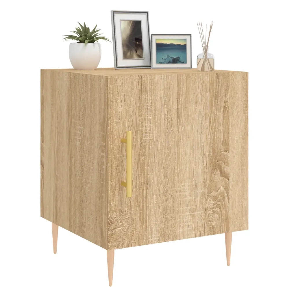 Comodini 2 pz Rovere Sonoma 40x40x50 cm in Legno Multistrato 827539