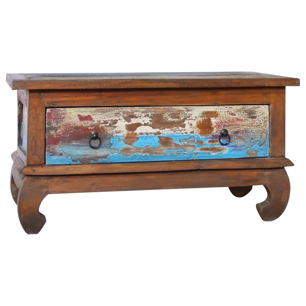 Tavolino da CaffÃ¨ 80x50x40 cm in Legno Massello di Teak cod mxl 16826