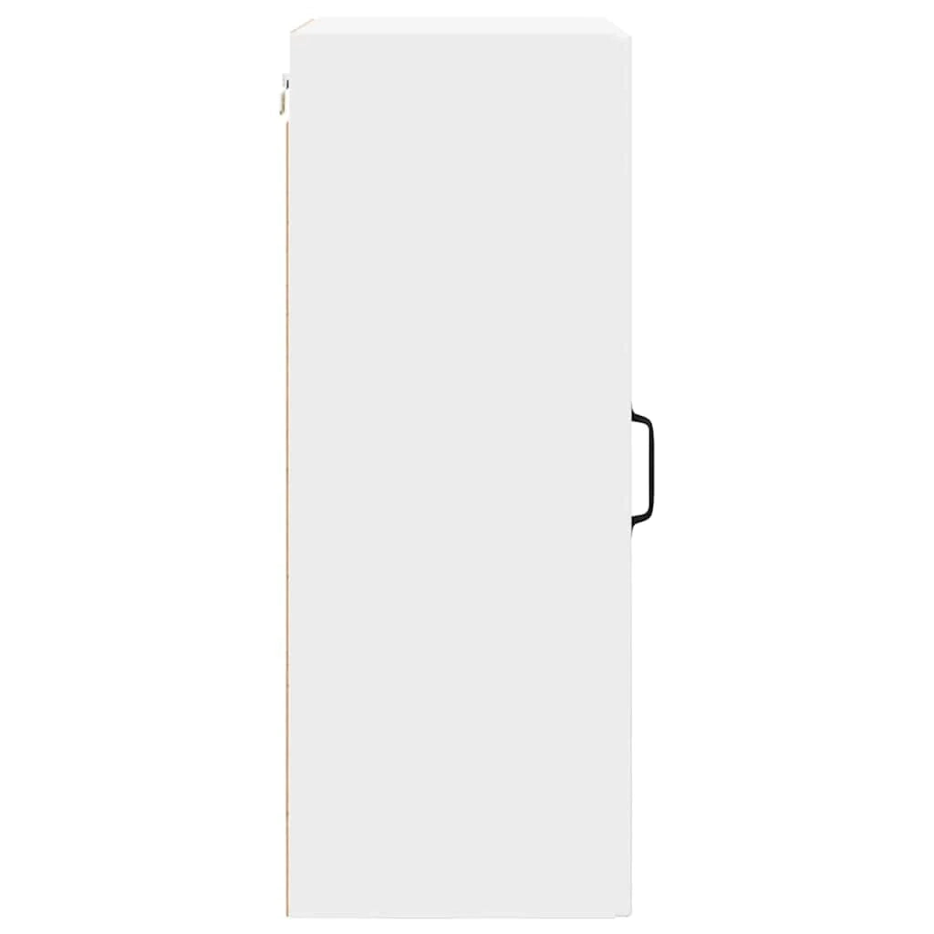 Mobile da cucina moderno da parete 50 x 31 x 80 cm design elegante pratico contenitore in legno ingegnerizzato bianco 02_0054379