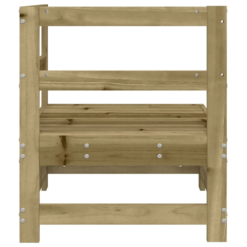 Divano Angolare da Giardino in Legno di Pino Impregnato 825477