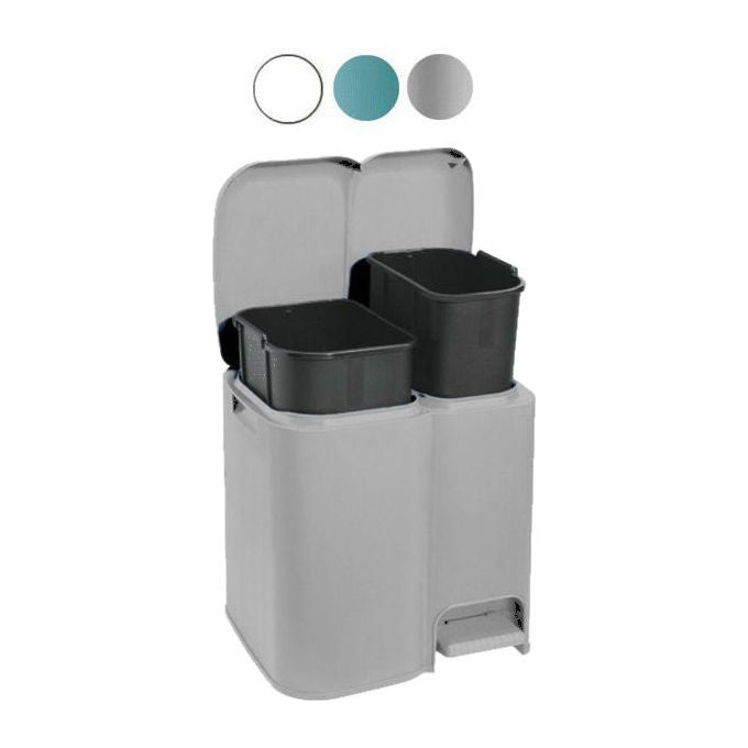 Tontarelli Pattumiera Differenziata Patty 2 Aurora Grigio