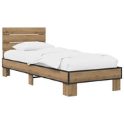 Struttura letto con testata Rovere Artigianale 80 x 200 cm