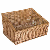 Cesta espositore portapane in vimini rettangolare cm 50 x 37 h 20