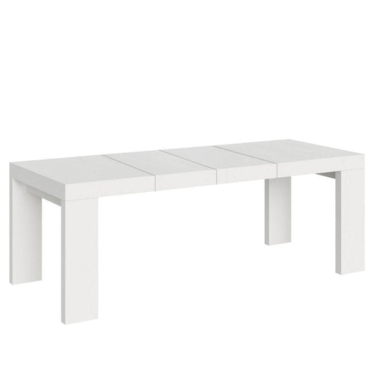 Tavolo da pranzo Allungabile - ROXELL PREMIUM Dimensioni: 90x180/284, Colore: Bianco Frassino