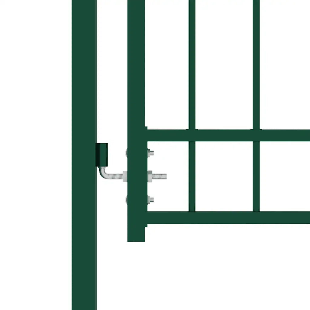 | Cancello per recinzione | con blocco Verde 100 x 175 cm 146396