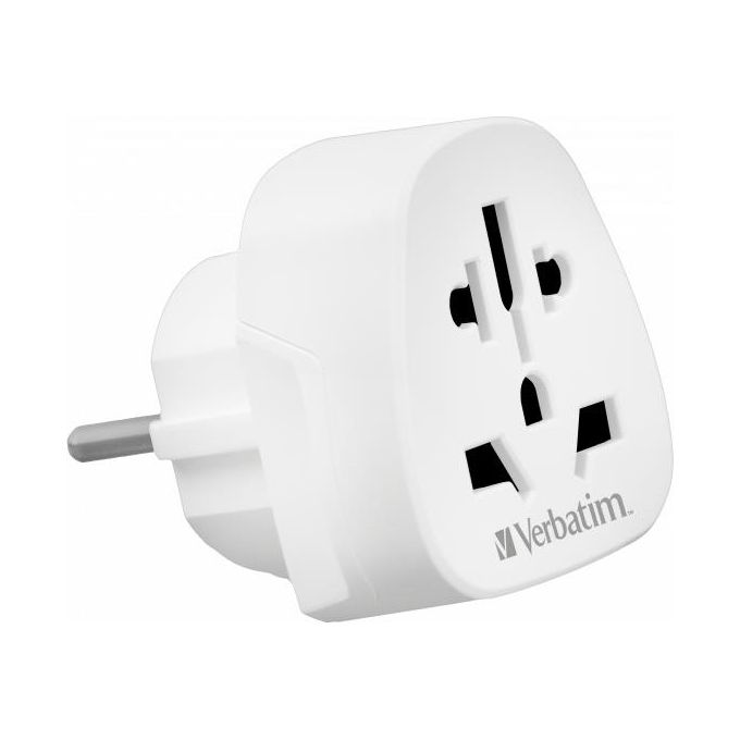 Verbatim WTEU-02 adattatore per presa di corrente Tipo F Universale Bianco
